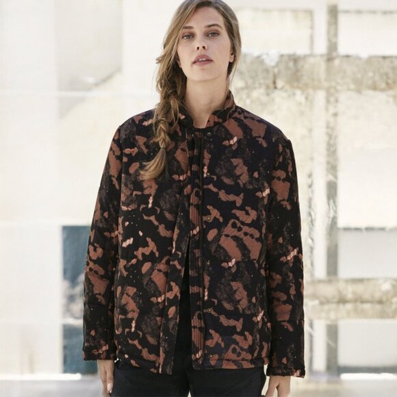 Peruvian Connection Mariposa Puffer Coat - sz Medium - Picture 2 of 12